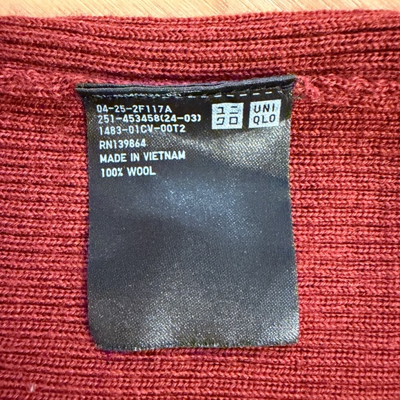 Uniqlo Merino Ribbed Sweater Turtleneck sz S - Picture 4 of 6